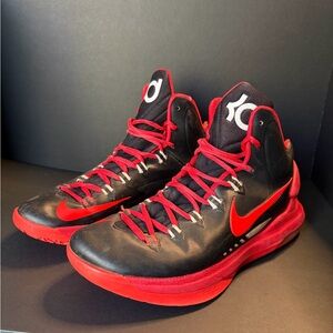 Nike Men's KD 5 “Away” Black and Red Basketball Shoes